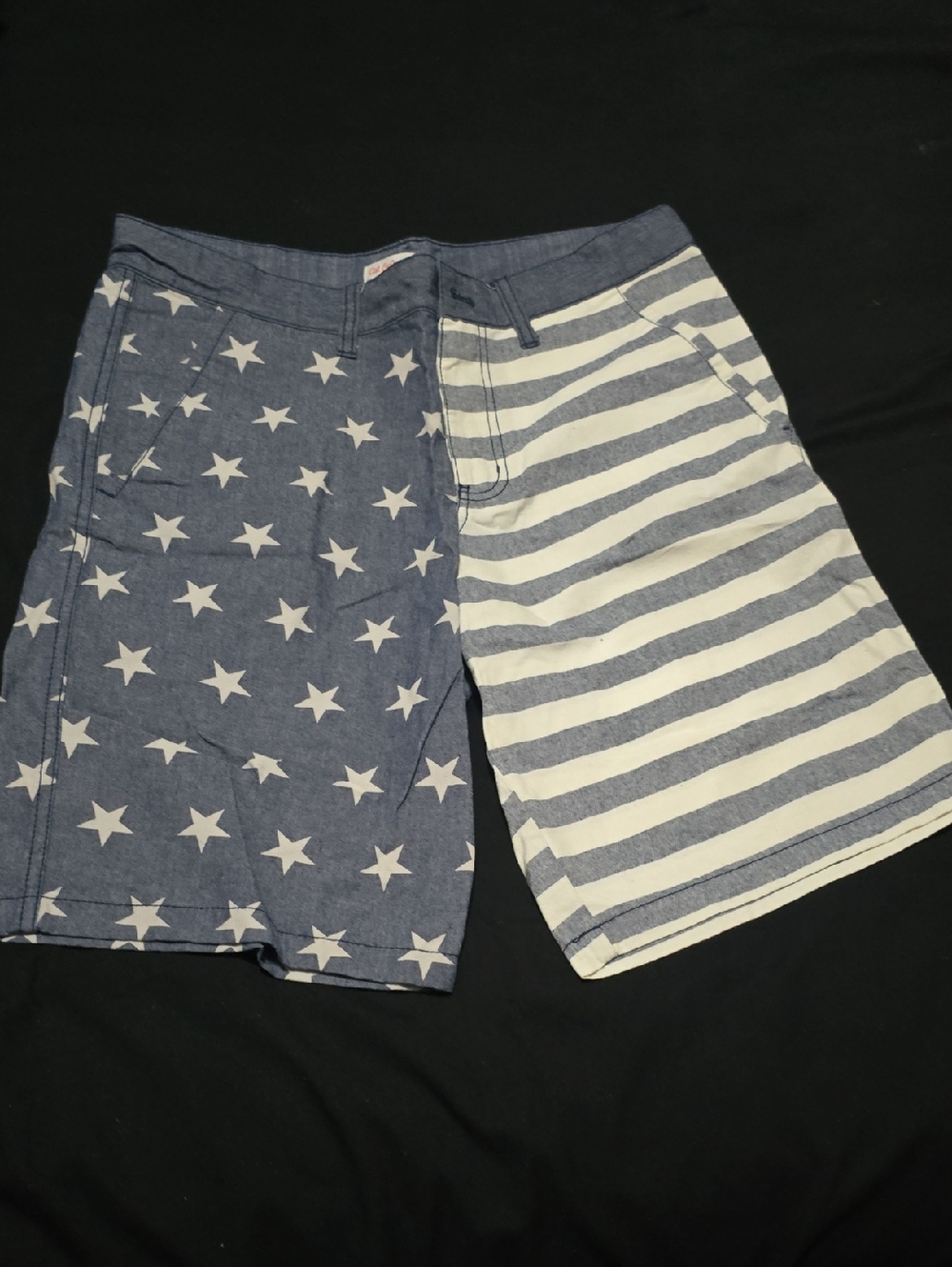 Cat & Jack Blue and White Star & Stripe Shorts